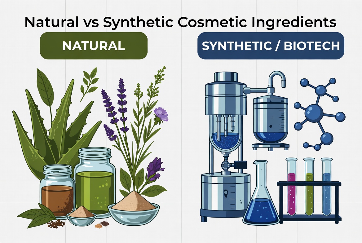 Synthetic vs Natural Cosmetic Ingredients – How to Choose the Right Strategy for Modern Beauty Brands