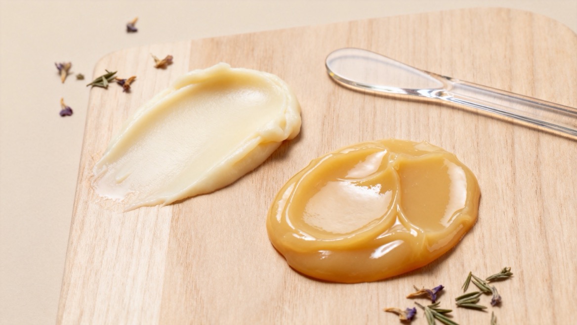 Plant Based Balm And Lanolin Texture Study